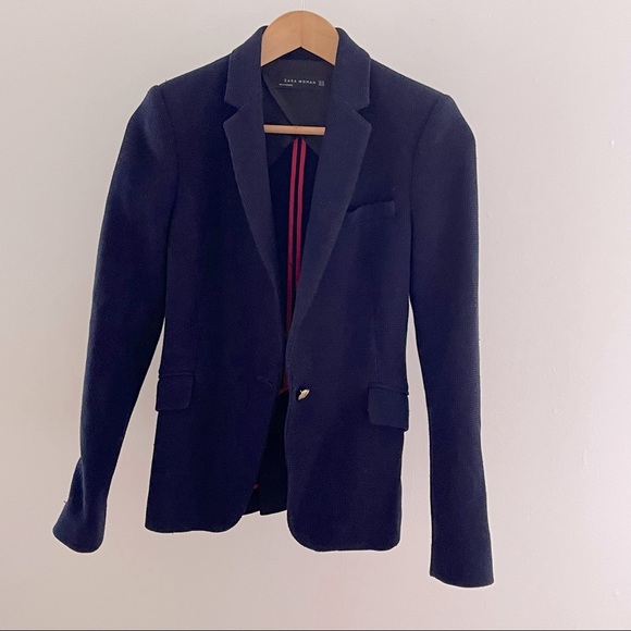 Zara Jackets & Blazers - Zara Navy Blue Jacket